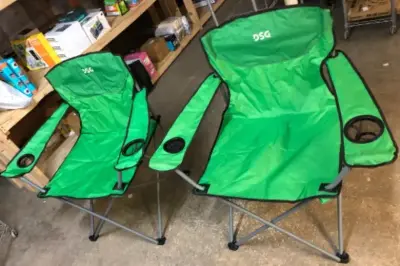2pc DSG oversized folding chairs