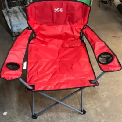 Red DSG folding oversized chair