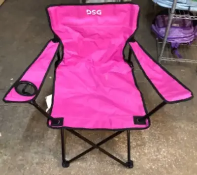 Pink DSG folding chair