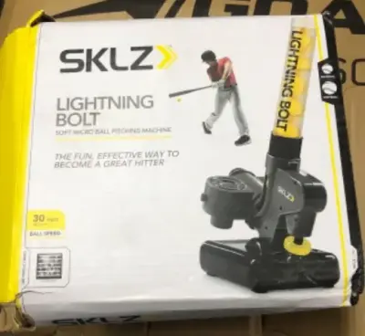 Sklz lighting bolt soft micro ball pitching machine (used)