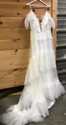 XXXL Sorayan white lace dress