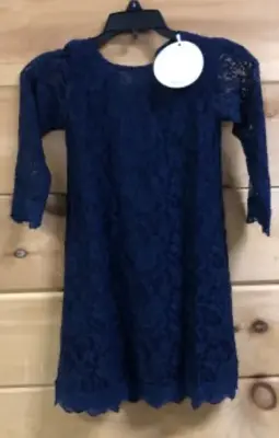 Bow dream blue lace dress size kids 6