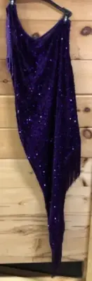 XL purple one arm dress