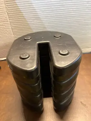 4 interlocking canopy weight plates