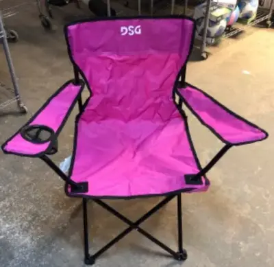 Pink DSG foldable chair
