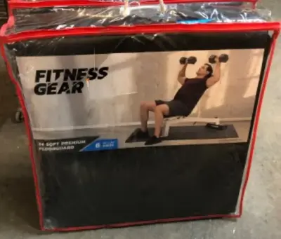 2 packages fitness gear 24sq ft soft premium floor guard 6pc each