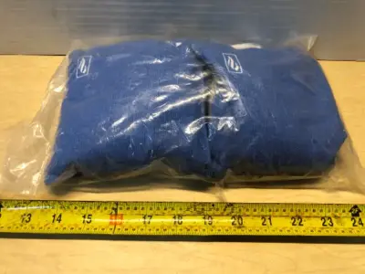 4 count blue and grey cornhole bean bags