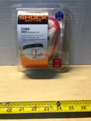 Shock doctor boys small core brief with bio flex cup