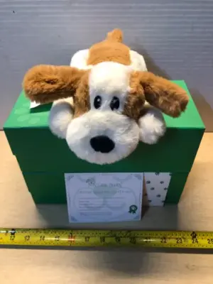 2 boxes weighted puppy