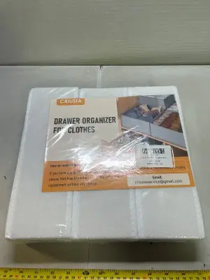 12 pack drawer organizer white