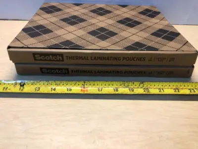 2 boxes Scotch thermal laminating pouches letter size