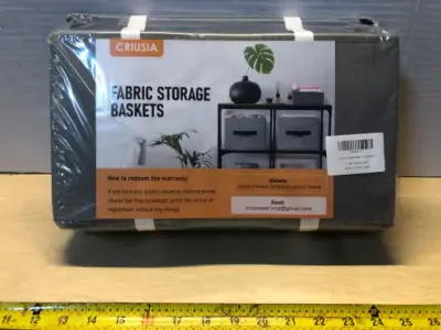 7 pack fabric storage baskets