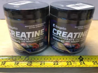 2 tubs creatine monohydrate 120 gummies each exp:8/19/27