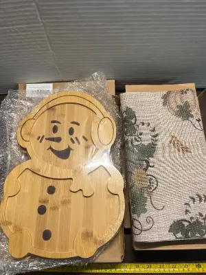 2pcs christmas wall art , banchif table runner