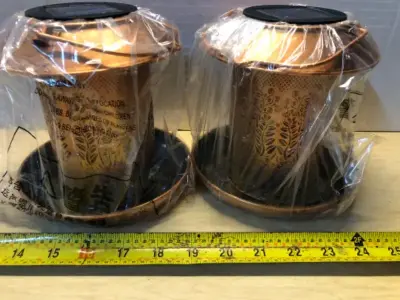 2pc solar powered bird feeders