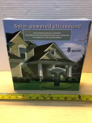 8 pack solar powered ultrasound animal repellent