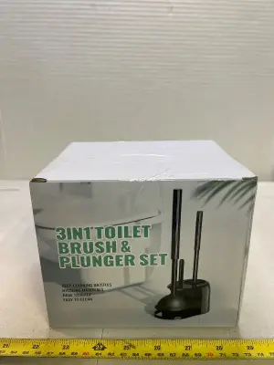 3 in 1 toilet brush set