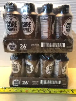 2 packages 12 bottles each core power chocolate protein shake exp:6/27/26