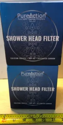2 boxes pureaction shower head filter