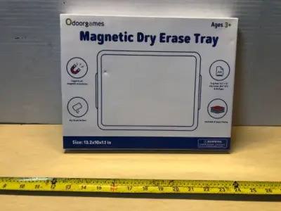 Magnetic dry erase tray