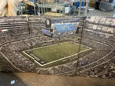 cowboys stadium 3pcs wall set