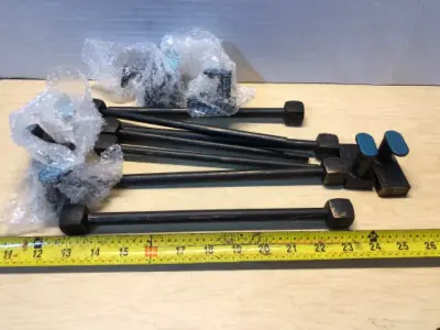 4pack magnetic curtain rods for metal doors 9-16in