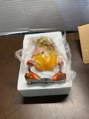 gnome figurine with light