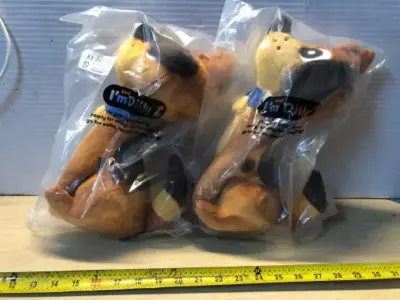 2 pc Dilly Dog plush