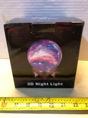 3D galaxy night light