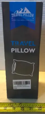 Memory foam travel pillow