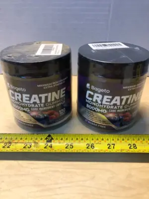 2 tubs 120 gummies each creatine monohydrate exp:8/19/27