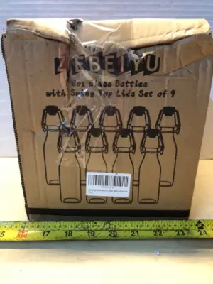 8oz glass bottles with swing top lids