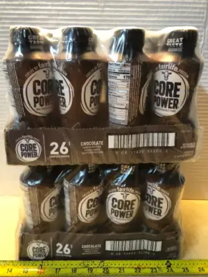 2 packages 12 bottles each core power chocolate protein shake exp:6/27/26