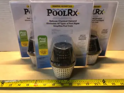 3 packages PoolRx mineral algaecide