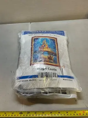 2 ct cross stitch kits and a diamond painting kit