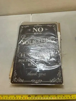 lot of assorted tin signs