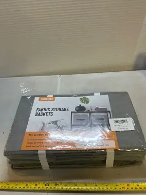 seven pack fabric storage baskets