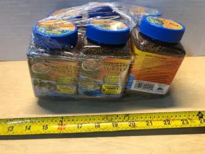 6 tubs 8oz each aquatic turtle food
