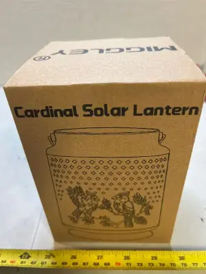 cardinal solar lantern