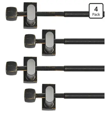 2 boxes 4 each box magnetic door curtain rods