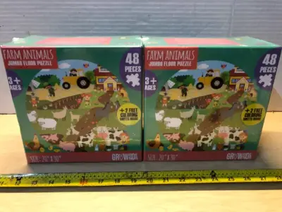 2 boxes jumbo floor puzzles