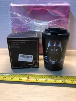 Gift box set, scented candle, dearth Vader cup