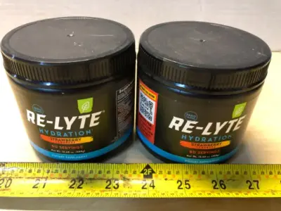 2 tubs Re-Lyte hydration dietary supplement exp:7/30