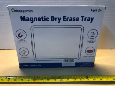 Magnetic dry erase tray