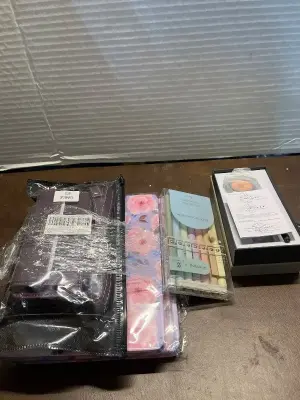 watch , wallet , 2ct planners , gel ink pens