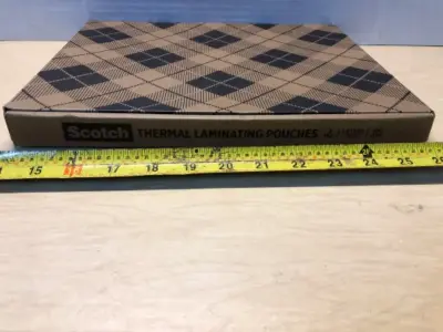 Scotch thermal laminating pouches letter size