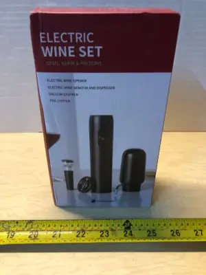 Electric wine opener set