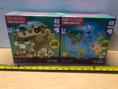 2 boxes jumbo floor puzzles