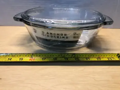9 in round baking glass dish