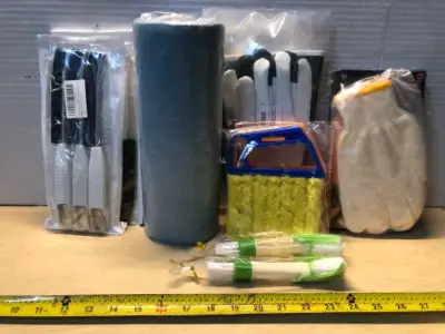 Cleaning supplies grill gloves